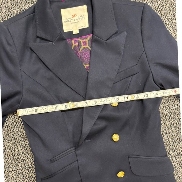 HOLLY & WHYTE by Lindex Navy Blazer Jacket Size 36 - Picture 5 of 12